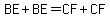 BE%2BBE=CF%2BCF
