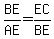 BE%2FAE=EC%2FBE