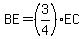BE=%283%2F4%29EC