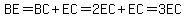 BE=BC%2BEC=2EC%2BEC=3EC
