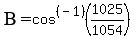 BETA=cos%5E%28-1%29%281025%2F1054%29