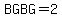 BGBG=2
