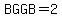 BGGB=2