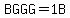 BGGG=1++B