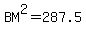 BM%5E2=+287.5