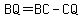 BQ=BC-CQ