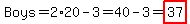 Boys=2%2A20-3=40-3=highlight%2837%29