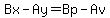 Bx-Ay=Bp-Av