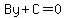 By%2BC=0