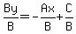 By%2FB=-Ax%2FB%2BC%2FB