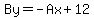 By=-Ax%2B12