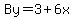 By=3%2B6x