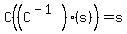 C%28%28C%5E%28-1%29%29%28s%29%29+=+s