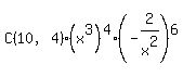 C%2810%2C4%29%2A%28x%5E3%29%5E4%2A%28-2%2Fx%5E2%29%5E6