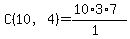 C%2810%2C4%29+=%2810%2A3%2A7%29%2F%281%29