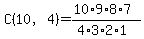 C%2810%2C4%29+=%2810%2A9%2A8%2A7%29%2F%284%2A3%2A2%2A1%29