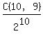 C%2810%2C9%29%2F2%5E10