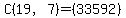 C%2819%2C7%29=%2833592%29