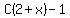 C%282%2Bx%29-1