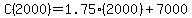 C%282000%29=1.75%282000%29%2B7000