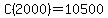 C%282000%29=10500