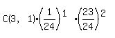 C%283%2C1%29%2A%281%2F24%29%5E%281%29%2A%2823%2F24%29%5E%282%29