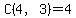 C%284%2C3%29=4