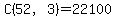 C%2852%2C3%29+=+22100