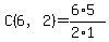 C%286%2C2%29+=+%286%2A5%29%2F%282%2A1%29