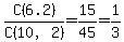 C%286.2%29%2FC%2810%2C2%29=15%2F45=1%2F3
