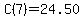 C%287%29+=+24.50