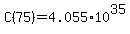 C%2875%29+=+4.055%2A10%5E35
