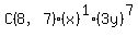 C%288%2C7%29%28x%29%5E1%283y%29%5E7