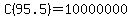 C%2895.5%29=10000000