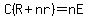 C%28R%2Bnr%29+=+nE