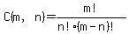C%28m%2Cn%29=m%21%2F%28n%21%28m-n%29%21%29