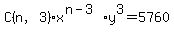 C%28n%2C3%29x%5E%28n-3%29%2Ay%5E3=5760