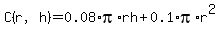 C%28r%2Ch%29+=+0.08%2Api%2Arh+%2B+0.1%2Api%2Ar%5E2