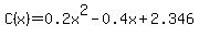C%28x%29=0.2x%5E2-0.4x%2B2.346