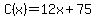 C%28x%29=12x%2B75