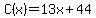 C%28x%29=13x%2B44