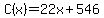C%28x%29=22x%2B546