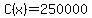 C%28x%29=250000