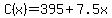 C%28x%29=395%2B7.5x