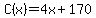 C%28x%29=4x%2B170