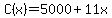 C%28x%29=5000+%2B+11x