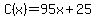 C%28x%29=95x%2B25