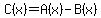 C%28x%29=A%28x%29-B%28x%29