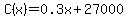 C%28x%29+=+0.3x+%2B+27000
