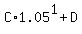 C%2A1.05%5E1+%2B+D